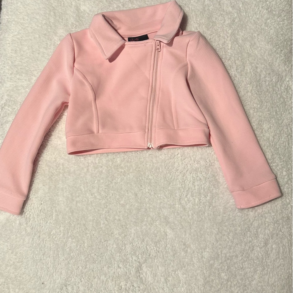 Pink Cropped Jacket